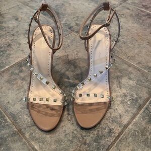 NWOB ADRIENNE VITTADINI Heel Studded Sandals